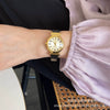 Wholesale Women's Alloy Case Ordinary Glass Mirror Medieval Style Roman Disc Watch
