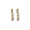Wholesale Women's Alloy Clavicle Chain Necklace With Irregular Fold Metal Stitching And Geometric Pattern Electroplated