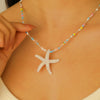 Wholesale Women's Alloy Clavicle Chain With Starfish Pendant And Electroplating Treatment Animal Style Jewelry