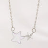 Wholesale Women's Alloy Clavicle Chain With Starfish Pendant And Electroplating Treatment Animal Style Jewelry