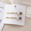 Wholesale Women's Alloy Colorful Crystal Bow Flower And Butterfly Rhinestone Side Hair Clip With Electroplating Cartoon Style