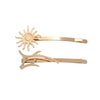 Wholesale Women's Alloy Copper Goldplated Dart Hair Clip