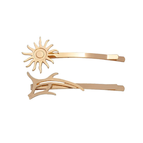 Wholesale Women's Alloy Copper Goldplated Dart Hair Clip