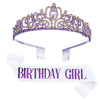 Wholesale Women's Alloy Crystal Crown Belt With Geometric Style And Electroplating Process