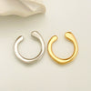 Wholesale Women's Alloy Cshaped Opening Irregular Lava Ear Clip With Electroplating And Geometric Design For Nonpierced Ears