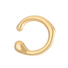 Wholesale Women's Alloy Cshaped Opening Irregular Lava Ear Clip With Electroplating And Geometric Design For Nonpierced Ears