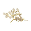 Wholesale Women's Alloy Deer Brooch With Electroplating Natural Style Animal Pattern For Sweater And Suit Fixing