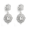 Wholesale Women's Alloy Diamond Drop Shape Creative Exaggerated Personality Earrings