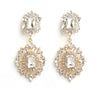 Wholesale Women's Alloy Diamond Drop Shape Creative Exaggerated Personality Earrings