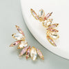 Wholesale Women's Alloy Diamond S925 Silver Needle Floral Rhinestone Earrings