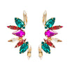 Wholesale Women's Alloy Diamond S925 Silver Needle Floral Rhinestone Earrings