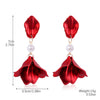 Wholesale Women's Alloy Earrings With Flower And Geometric Patterns And Electroplating Treatment