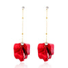 Wholesale Women's Alloy Earrings With Flower And Geometric Patterns And Electroplating Treatment