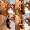 Wholesale Women's Alloy Electroplated Animal And Geometric Pattern Starfish And Fish Tail Earrings