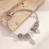 Wholesale Women's Alloy Electroplated Beaded Bracelet With Cobra Hollow Design