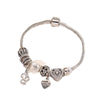 Wholesale Women's Alloy Electroplated Beaded Bracelet With Cobra Hollow Design