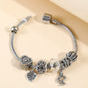 Wholesale Women's Alloy Electroplated Beaded Bracelet With Cobra Hollow Design