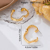 Wholesale Women's Alloy Electroplated Flowerpatterned Cshaped Pearl Earrings