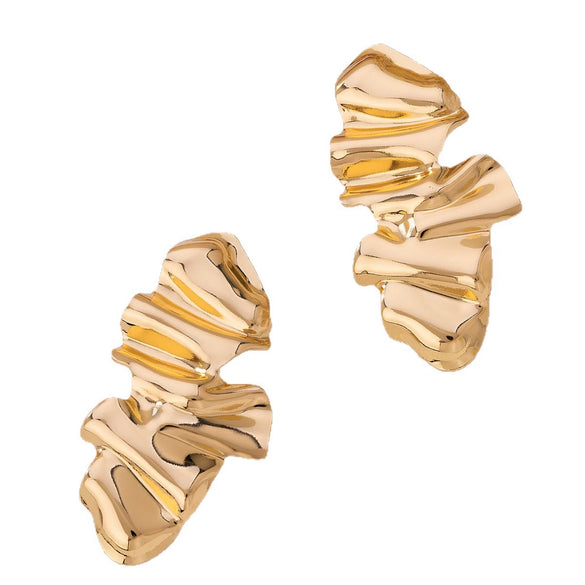 Wholesale Women's Alloy Electroplated Geometric Flower Pattern Earrings