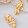 Wholesale Women's Alloy Electroplated Geometric Flower Pattern Earrings