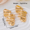 Wholesale Women's Alloy Electroplated Geometric Flower Pattern Earrings