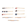 Wholesale Women's Alloy Electroplated Geometric Round Word Clip Set Hair Accessories