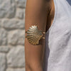 Wholesale Women's Alloy Electroplated Modern Minimalist Shell Open Exaggerated Bracelet