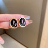Wholesale Women's Alloy Flower Earrings With Diamond And Pearl Design Retro Fashion Temperament