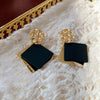Wholesale Women's Alloy Flower Earrings With Diamond And Pearl Design Retro Fashion Temperament