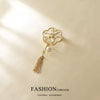 Wholesale Women's Alloy Flower Shaped Ancient Style Brooch With Electroplating Treatment