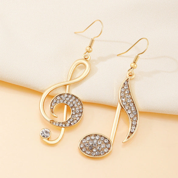 Wholesale Women's Alloy Geometric Asymmetric Elegant Fashion Stud Earrings With Electroplating