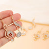 Wholesale Women's Alloy Geometric Asymmetric Elegant Fashion Stud Earrings With Electroplating