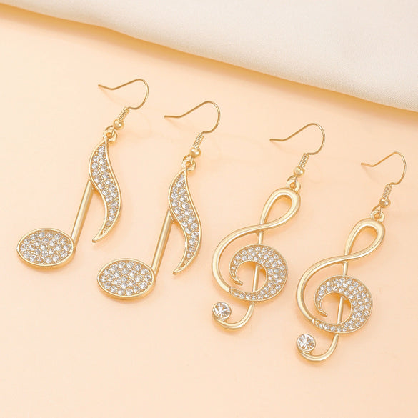 Wholesale Women's Alloy Geometric Asymmetric Elegant Fashion Stud Earrings With Electroplating