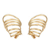 Wholesale Women's Alloy Geometric Autumn And Winter Earrings With Electroplating And Simple Multi Layer Ring Design