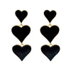 Wholesale Women's Alloy Geometric Baking Varnish Goldplated Inlaid Artificial Gem And Semiprecious Stone Tassel Long Silver Needle Earrings