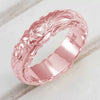 Wholesale Women's Alloy Geometric Carved Rose Flower Ring With Electroplating