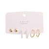 Wholesale Women's Alloy Geometric Circle Earrings With Electroplating Treatment