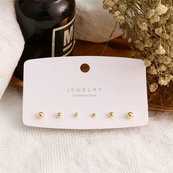 Wholesale Women's Alloy Geometric Circle Earrings With Electroplating Treatment