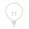 Wholesale Women's Alloy Geometric Crown Pattern Electroplated Jewelry Necklace And Earrings Set