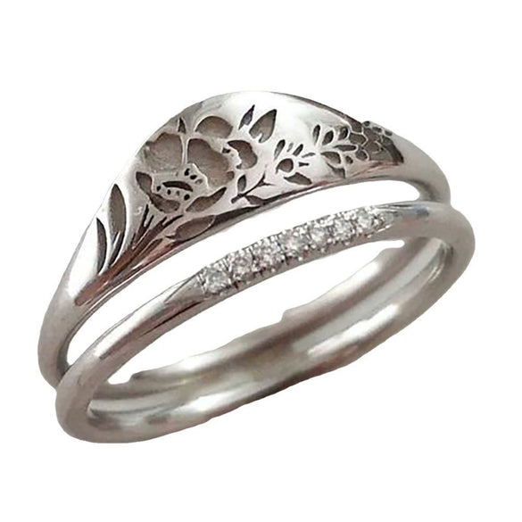 Wholesale Women's Alloy Geometric Cut Out Pattern 18K Goldplated Ring Jewelry