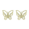 Wholesale Women's Alloy Geometric Electroplated Exaggerated Chain Tassel Rhinestone Earrings