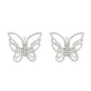 Wholesale Women's Alloy Geometric Electroplated Exaggerated Chain Tassel Rhinestone Earrings