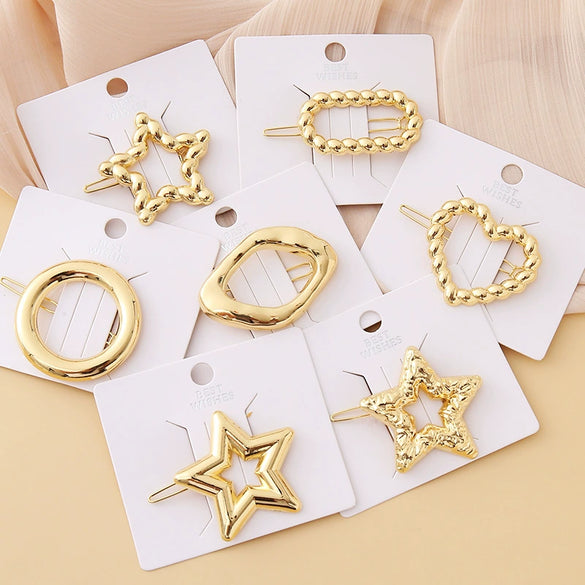 Wholesale Women's Alloy Geometric Electroplated Golden Frog Clip Jewelry