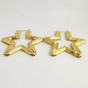 Wholesale Women's Alloy Geometric Exaggerated Golden Circle Hip Hop Street Dance Electroplated Earrings