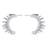 Wholesale Women's Alloy Geometric Exaggerated Hollow Cshaped Electroplated Retro Spring Earrings