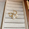 Wholesale Women's Alloy Geometric Flowerpatterned Electroplated Earrings