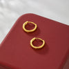 Wholesale Women's Alloy Geometric Hoop Earrings With Electroplating