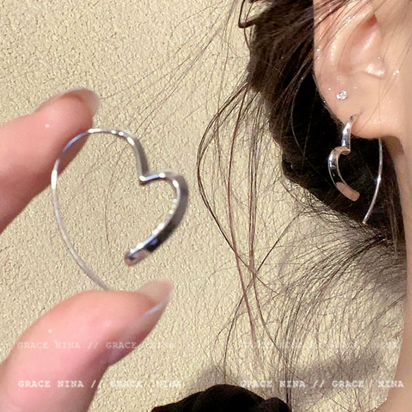 Wholesale Women's Alloy Geometric Hoop Earrings With 925 Silver Needle And Electroplating