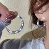 Wholesale Women's Alloy Geometric Hoop Earrings With 925 Silver Needle And Electroplating