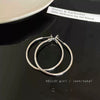Wholesale Women's Alloy Geometric Hoop Earrings With 925 Silver Needle And Electroplating
